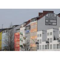 1203_0511 Hausfassaden von Altbauten in Neubauten in der Hafenstrasse. | St. Pauli Hafenstrasse - Bilder aus Hamburg Sankt Pauli.